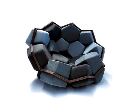 Chair design in geometric shapes resembling natural crystalloids | Interior Design Ideas - Ofdesign