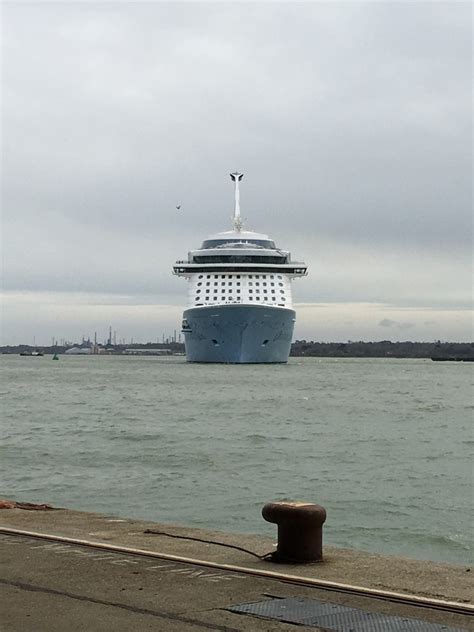 Photos Of Ovation Of The Seas Arriving In Southampton Royal Caribbean