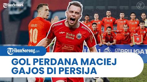 Gelandang Persija Jakarta Maciej Gajos Akhirnya Berhasil Mencetak Gol