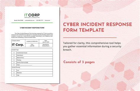 Cyber Incident Response Form Template In Word Pdf Google Docs