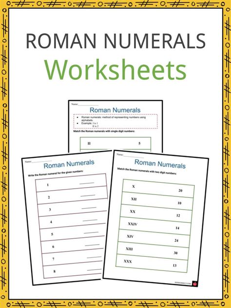 Roman Numerals Worksheets | Summary, What, How, Basic Rules