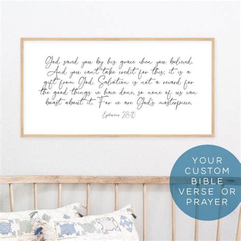 Custom Bible Verse Wall Art Custom Scripture Wood Framed Etsy