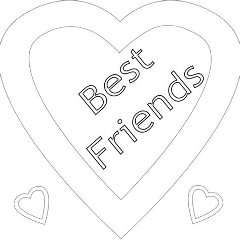 Printable Best Friend Coloring Pages Printable Best Friend Coloring