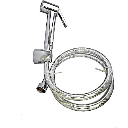 Cera F Health Faucet Abs Body With Wall Hook Braided Rubber Hose