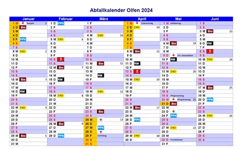 Abfallkalender 2024 An Haushalte Verteilt