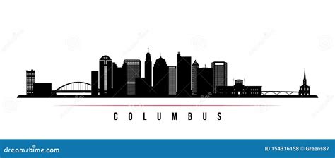 Columbus Skyline Silhouette Vector Illustration | CartoonDealer.com ...