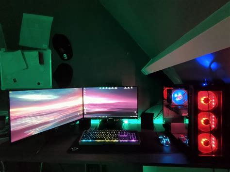ultimate dual monitor gaming setup