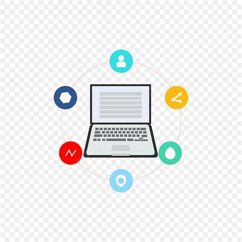 Social Media Laptop Vector Png Images Social Media Marketing With