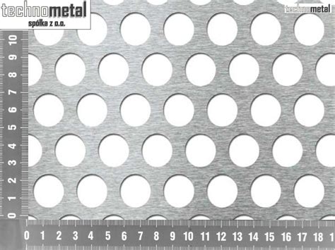 Blacha perforowana 1 5x1000x2000 Rv 20 28 stalowa Oczka okrągłe