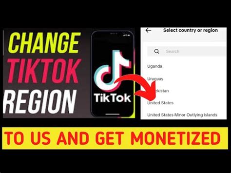 How To Change TikTok Region Country How To Get Monetized On TikTok