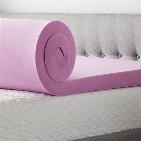 Lucid Comfort Collection Lavender 4 In D Memory Foam California King Mattress Topper In The