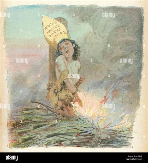Joan Of Arc Burned Stock Photo - Alamy