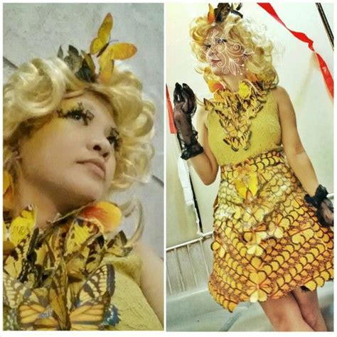 For My Halloween Costume Diy Of Effie Trinket S Butterfly Outfit From The Hunger Games