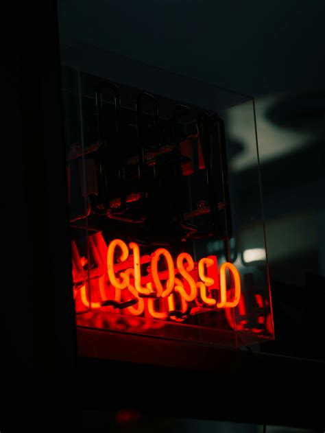 Red Neon Light Signage · Free Stock Photo