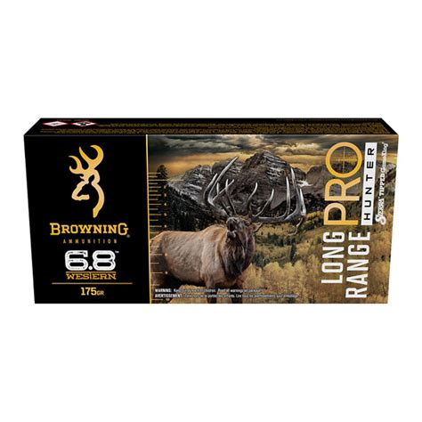 Browning Long Range Pro 6 8 Western 175gr Sierra Gameking Ammo 20 Rounds Ventura Munitions