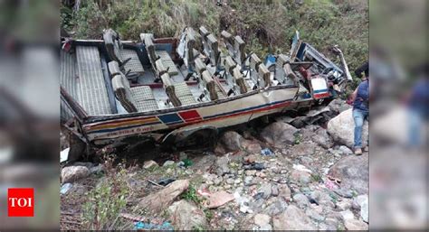 48 Dead As Overloaded Bus Falls Into Gorge In Uttarakhand India News