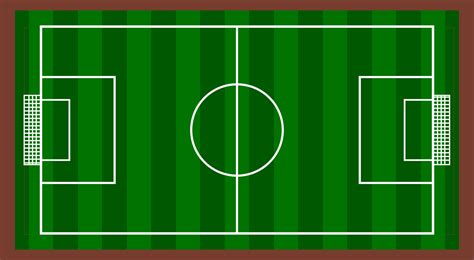 Illustration Of A Soccer Field Seen From Above For Background