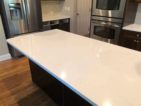 Project Profile Bianco Carrara Quartz Countertops In Canton Ga