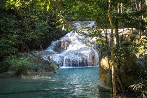 Erawan Falls and National Park near Kanchanaburi, Thailand