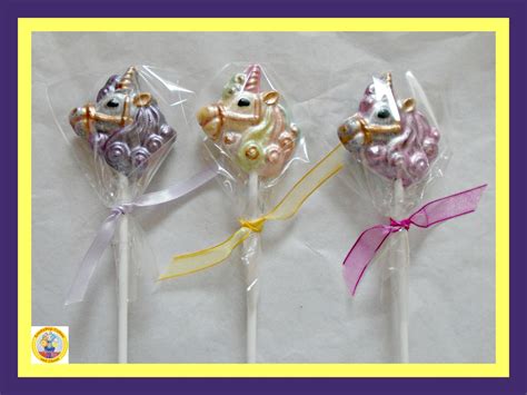 Unicorn Chocolate Lollipopschocolate Unicorngirls Unicorn Etsy