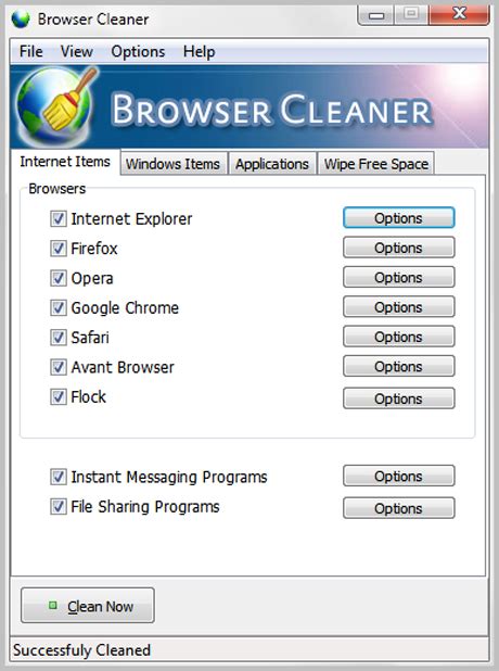 Eliminar El Historial De Internet Browser Cleaner