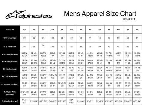 Alpinestars Sizing Chart | Fit guides for Alpinestars boots, helmets