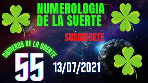 Números de la Suerte para HOY 13 de julio del 2021 Los Números de HOY