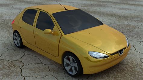 Peugeot 206 Gti Modelo 3D 75 Max Obj Fbx Unknown Free3D