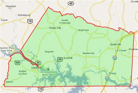 Historic Mecklenburg County Map