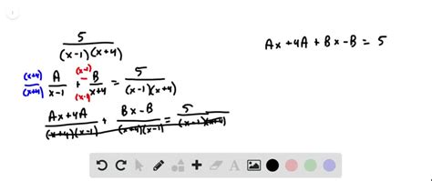 Solved Partial Fraction Decomposition Find The Partial Fraction