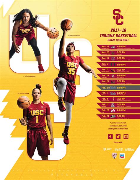 Poster Design 2017 18 Usc Womens Basketball On Behance