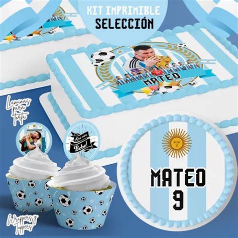 Kit Imprimible Personalizado Argentina Campe N Messi Mebuscar Argentina