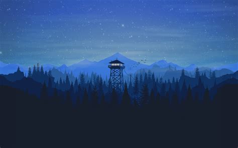 Firewatch Games Hd Artist Artwork Digital Art Minimalism