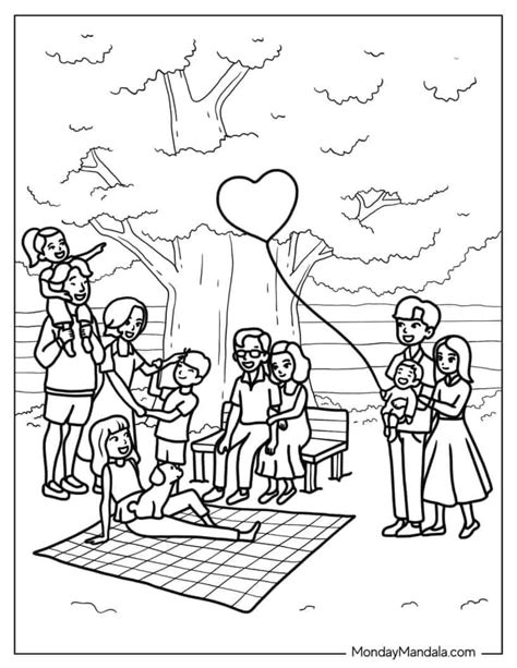 20 Family Coloring Pages (Free PDF Printables) | Family coloring pages ...