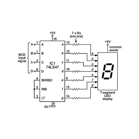 Decodificador Bcd De 7 Segmentos Sn74ls47n