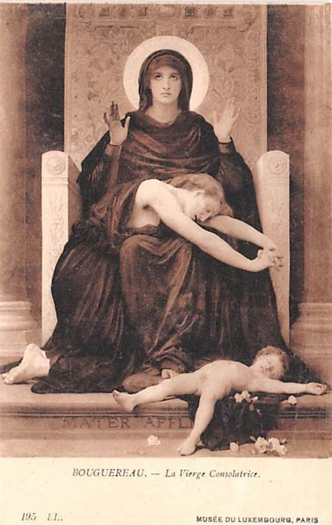 Bouguereau La Vierge Consolatrice Postcard Post Card Oldpostcards