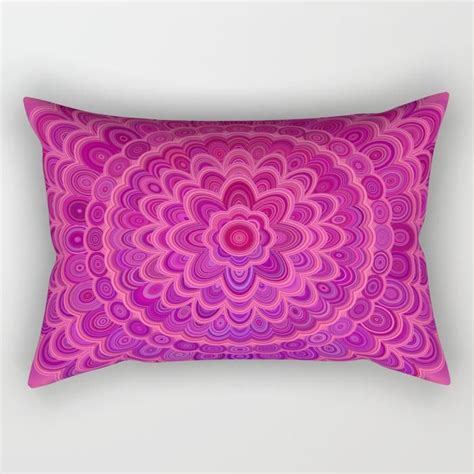 Love Mandala Rectangular Pillow By David Zydd