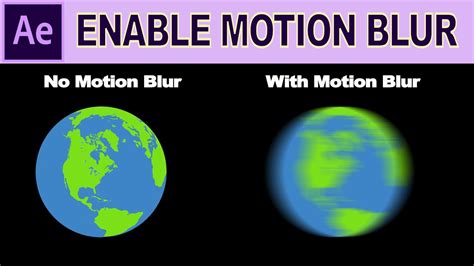 How To Enable Motion Blur After Effects Tutorial YouTube