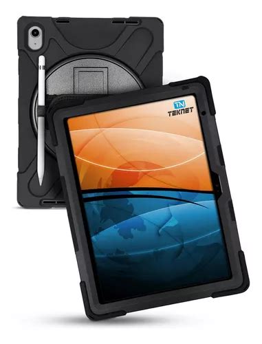 Teknet Funda Correa Para IPad 10 Gen 10 9 2022 Rudo Case Color Negro