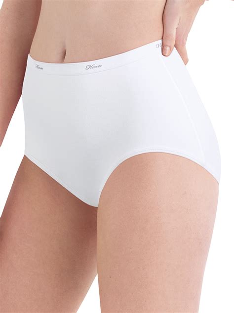 Hanes Hanes Womens Cotton Brief Panties 10 Pack