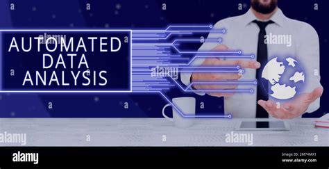 Conceptual Display Automated Data Analysis Conceptual Photo Artificial