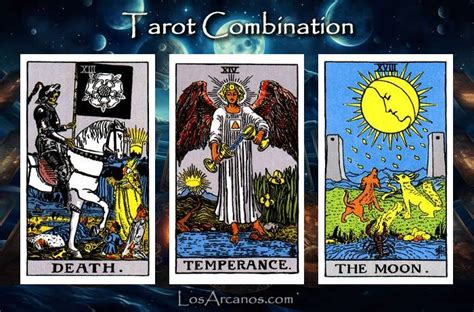 Three Card Tarot In Combination Transformation Temperance And The Moon