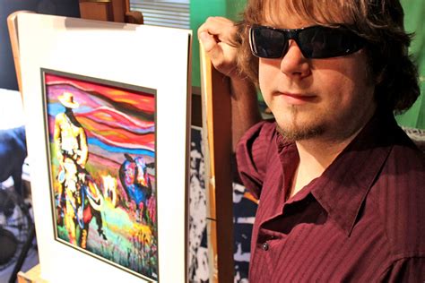 Blind Painter With Epilepsy Creates Stunning Works Of Art The