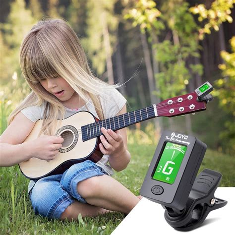 Visland Guitar Tuner Clip On Tuner Digital Electronic Tuner Acoustic With Lcd Display For Guitar