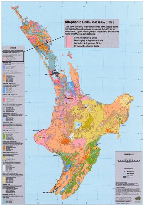 Soil Map Of New Zealands North Island Rijkse Hewitt