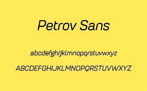 Petrov Sans Free Font