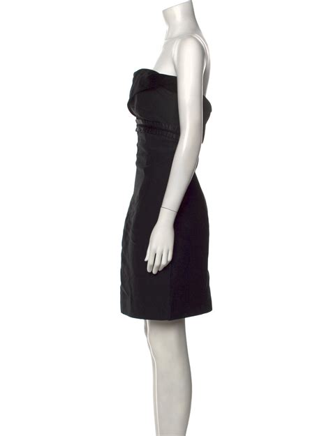 Ml Monique Lhuillier Strapless Mini Dress Black Dresses Clothing