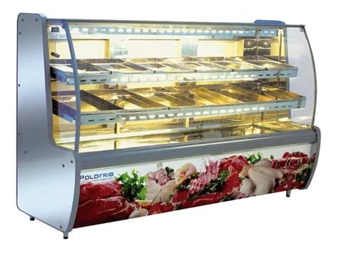 Balcão Expositor Refrigerado Açougue Avícola 200 Cm Polofrio