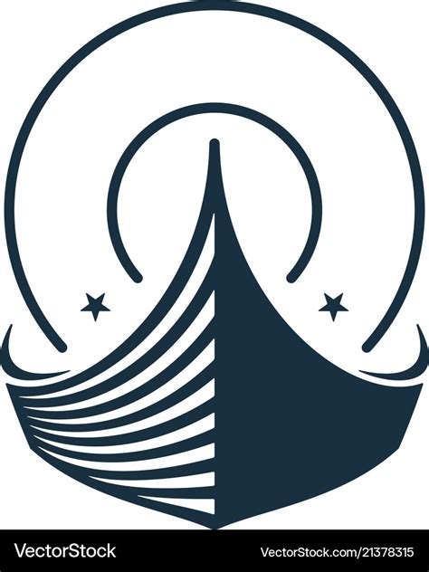 Boat logo design Royalty Free Vector Image - VectorStock