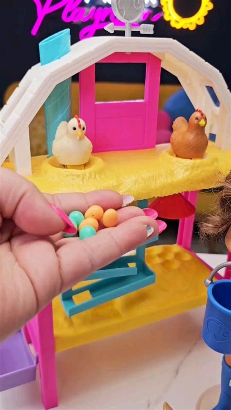 Barbie Hatch And Gather Egg Farm 🐣 In 2023 Barbie Doll Toys Fun